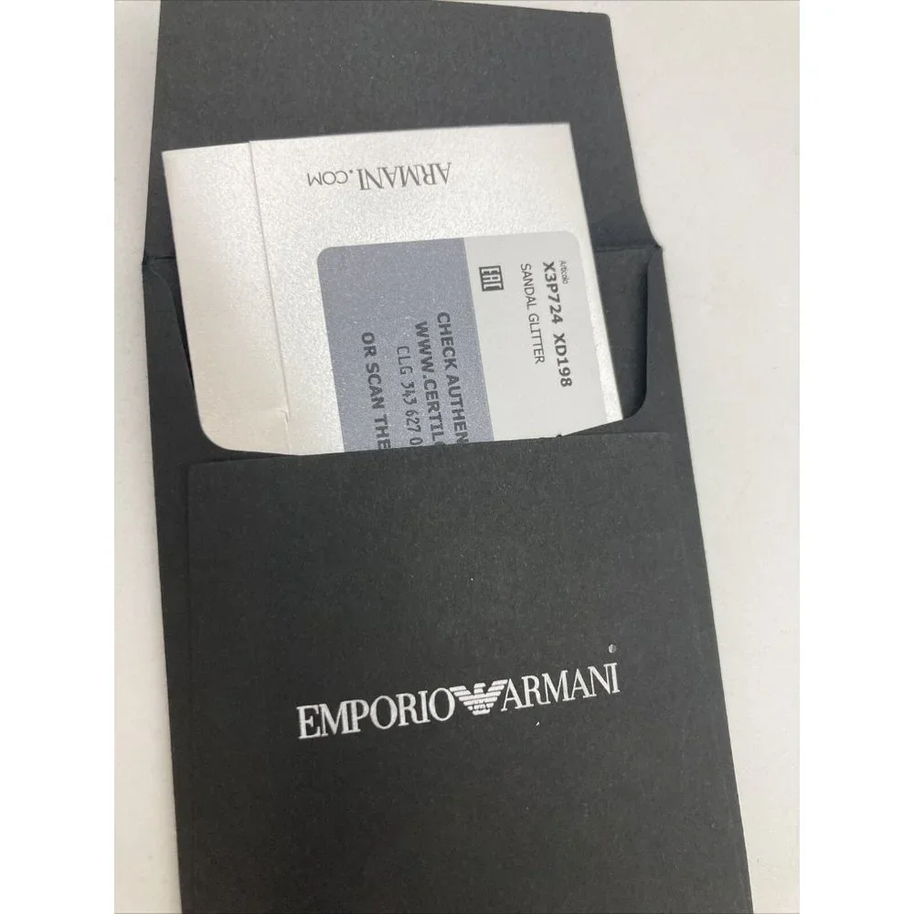 Emporio Armani Women's Ankle-Strap Heeled Sandal  Size 38 Medium EU (8 US) - Picture 11 of 12